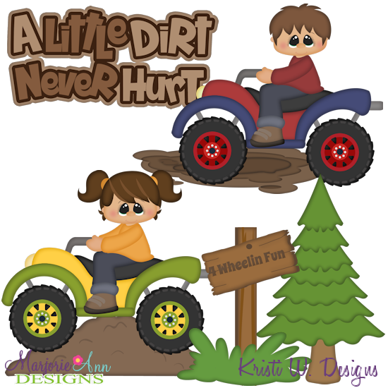 A Little Dirt Never Hurt SVG Cutting Files + Clipart - Click Image to Close